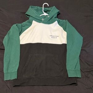 American Eagle Outfitters Green and Black Hoodie